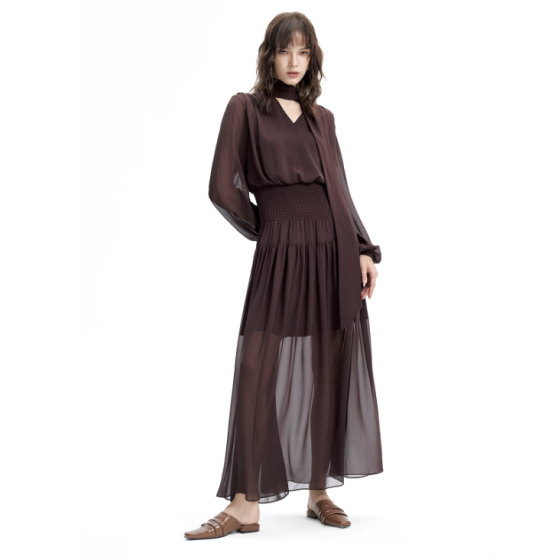 French niche design haute couture dress 2022 new waist